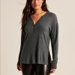 Oversized Henley Tee